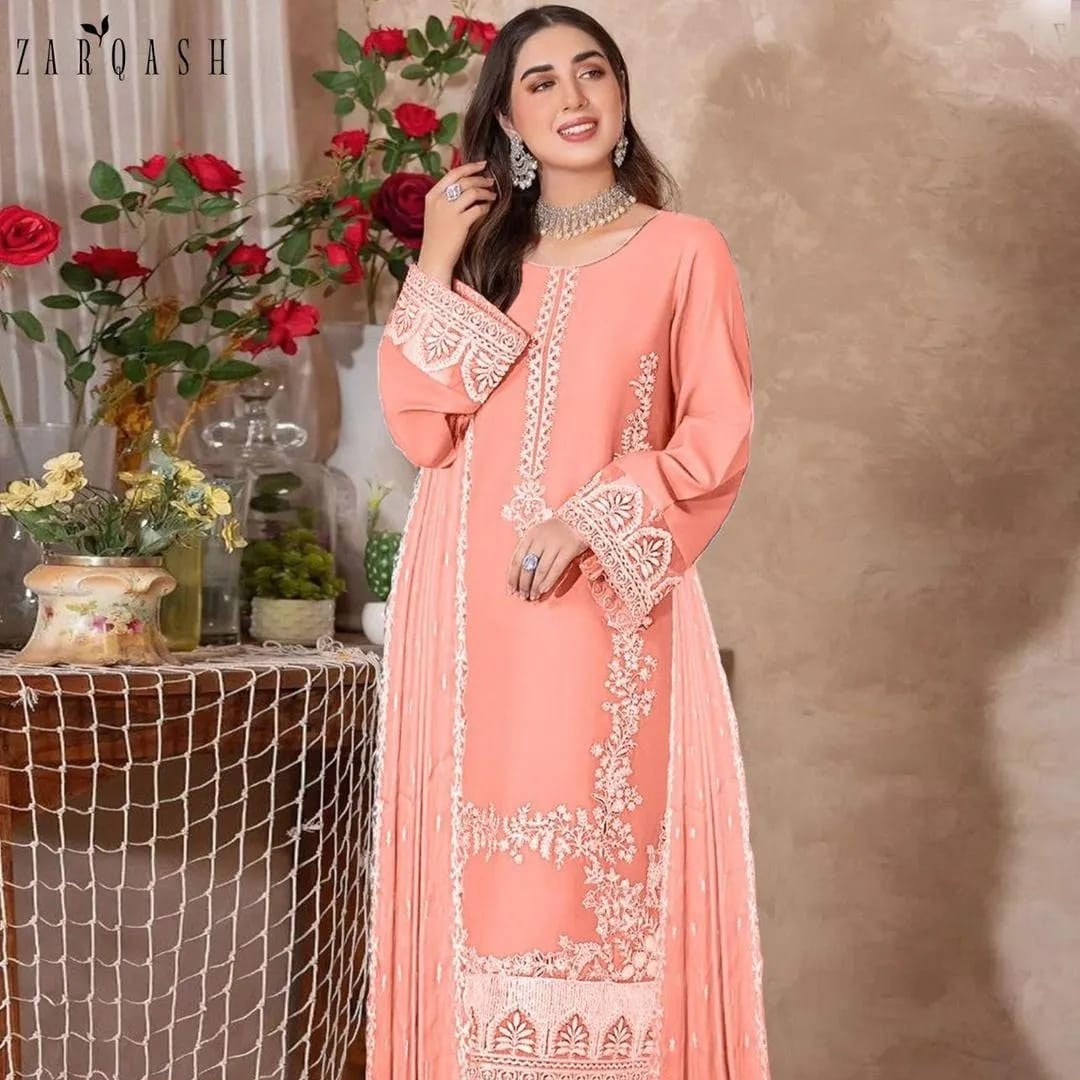 2 PCS Embroidered Woman Suit