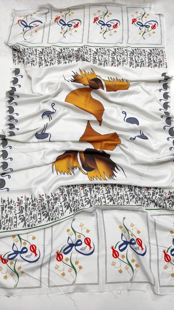 3 Pcs Woman Embroidered